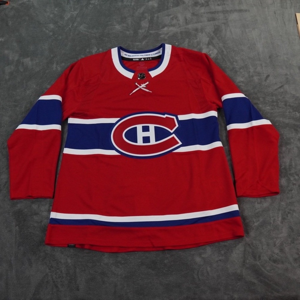 Montreal Canadiens‎ Primegreen Adidas Authentic Home Jersey Mens 54 XXL Red NHL
